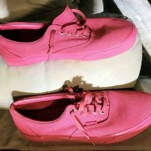 VANS red in color sz 10.5